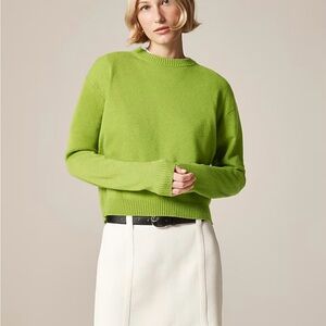 J. Crew August Peridot Cashmere Sweater
